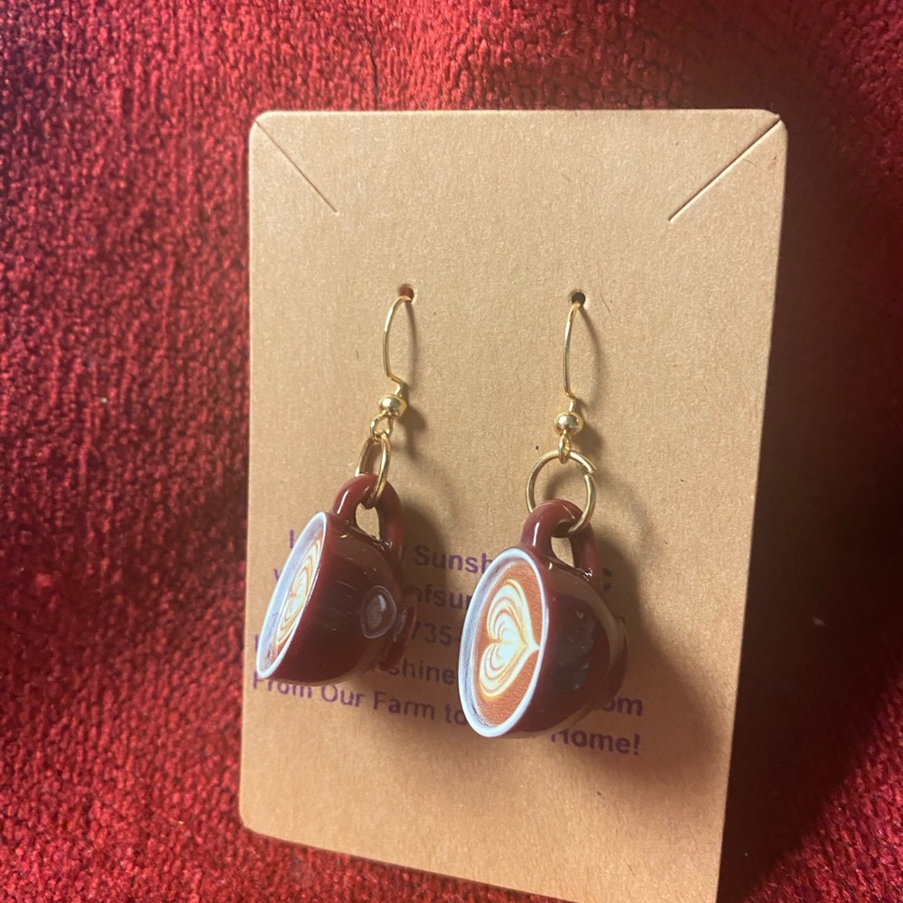 Coffee Mug Earrings